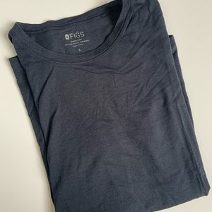 Figs super soft short sleeve underscrub navy